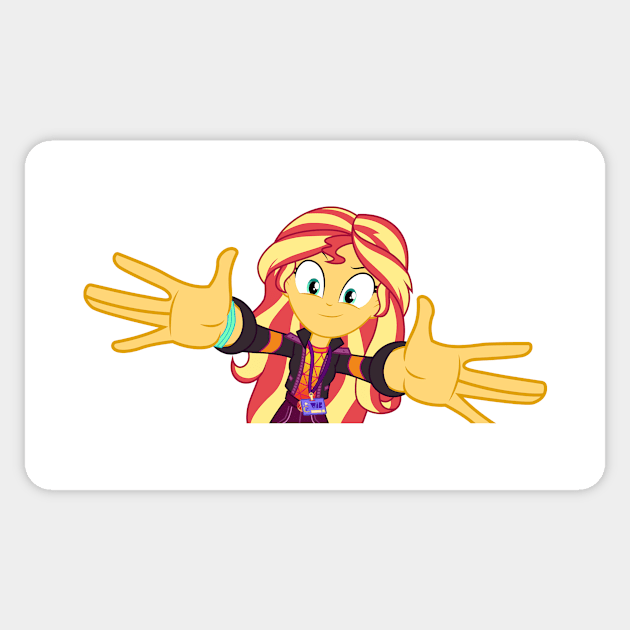 Backstage Sunset Shimmer 3 Sticker by CloudyGlow